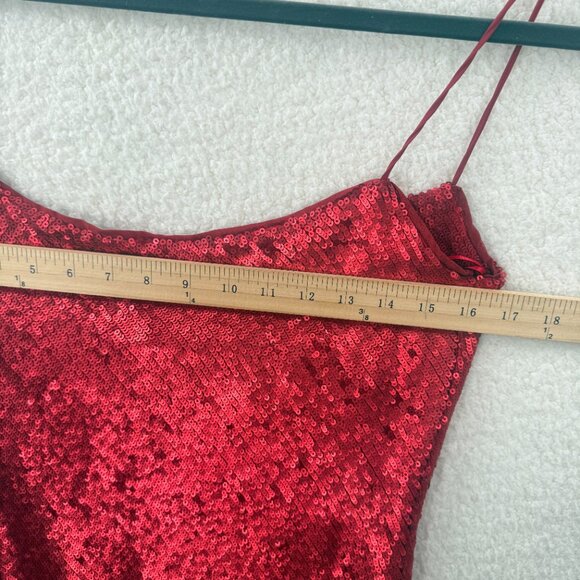 Zara Red sequin mini dress NWT Size S - Picture 12 of 13